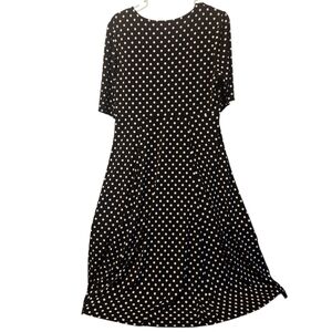 Polka Dot Black and White Dress